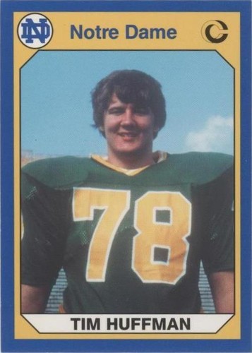 1990 Collegiate Collection University of Notre Dame Tim Huffman #82