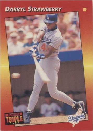 1992 Donruss Triple Play - Darryl Strawberry #187