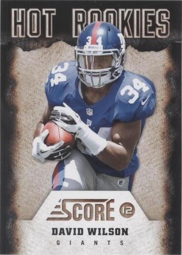 2012 Score David Wilson #11