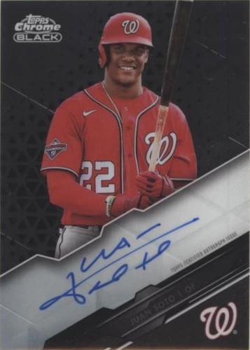 2020 Topps Chrome Black - Juan Soto #CBA-JS