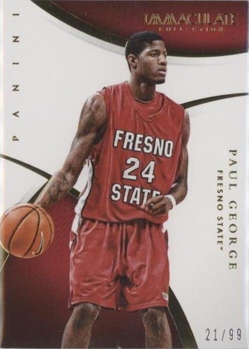 2015 Panini Immaculate Collection Collegiate - Paul George #81