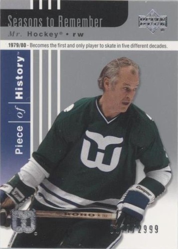 2002-03 Upper Deck Piece Of History - Gordie Howe #96
