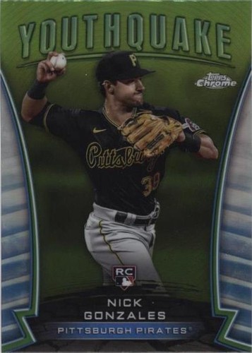 2025 Topps Chrome #222 Nick Gonzales Orange /25 Pirates PSA 10 POP