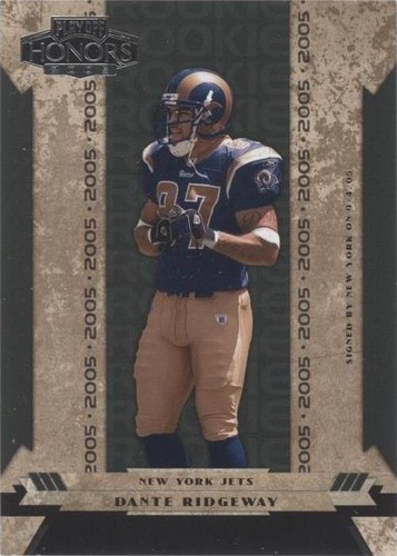 2005 Playoff Honors Dante Ridgeway #136