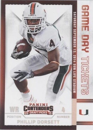 2015 Panini Contenders Draft Picks Phillip Dorsett #90