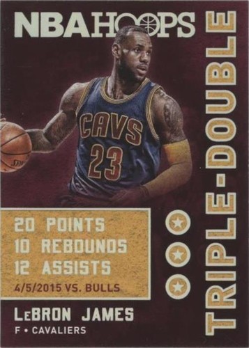 2015-16 Panini Hoops #14 LeBron James Cavaliers | eBay