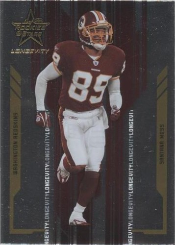 2005 Leaf Rookies & Stars Longevity Santana Moss #96