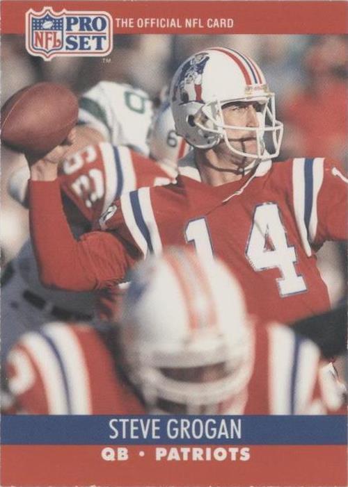 1990 Pro Set Steve Grogan #580