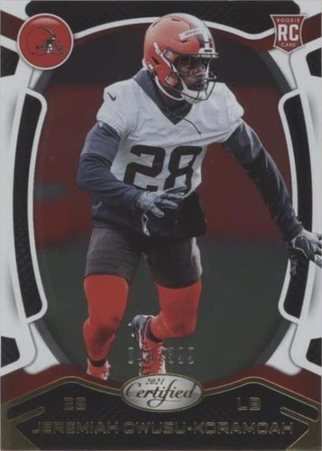 2021 Panini Certified Jeremiah Owusu-Koramoah #162