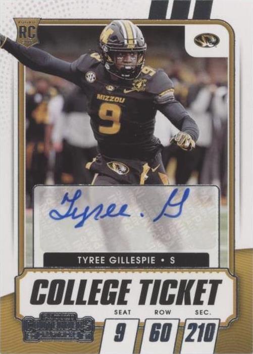 2021 Panini Contenders Draft Picks Tyree Gillespie #246