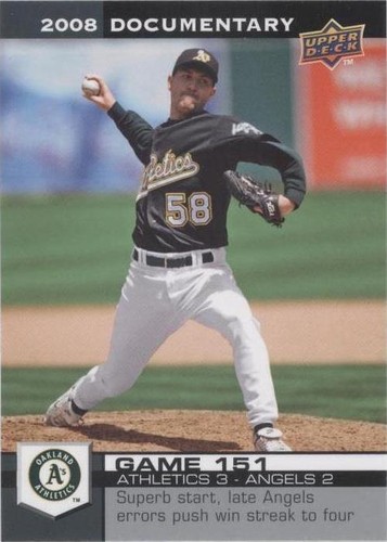 2008 Upper Deck Documentary - Justin Duchscherer #4500