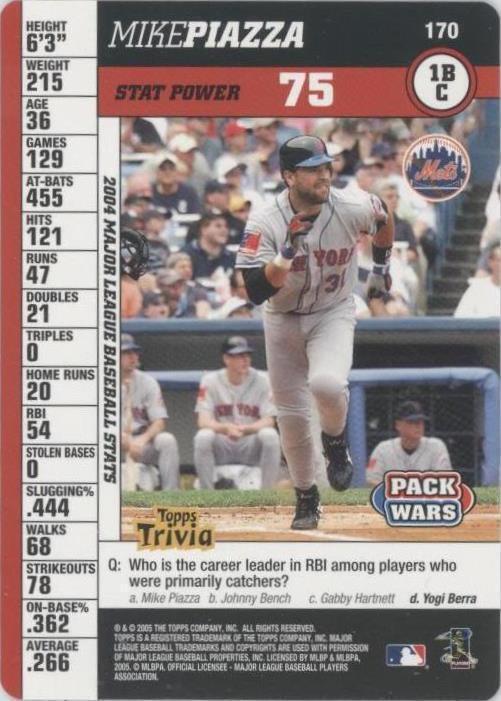 2005 Topps Pack Wars - Mike Piazza #170