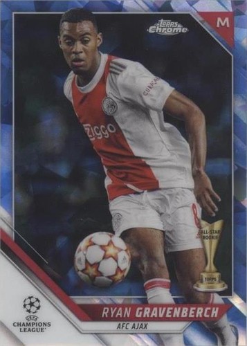 2021-22 Topps Chrome UCL Sapphire Edition Ryan Gravenberch #72