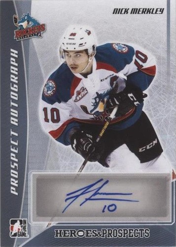 2016-17 Leaf In the Game Heroes & Prospects - Nick Merkley #PA-NM1