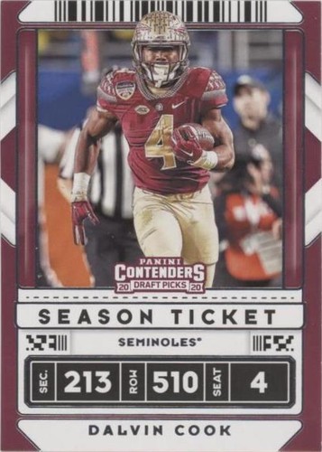 2020 Panini Contenders Draft Picks Dalvin Cook #21