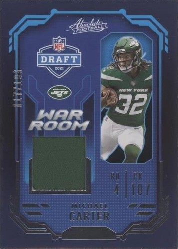 2021 Panini Absolute Michael Carter #WRM-MCA
