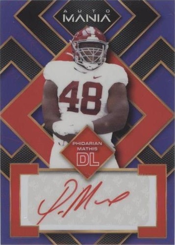 2022 Wild Card Auto Mania Phidarian Mathis #AM-SQ35