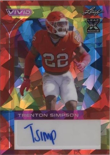 2023 Leaf Vivid Trenton Simpson #BA-TS1