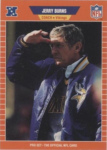 1989 Pro Set Jerry Burns #243