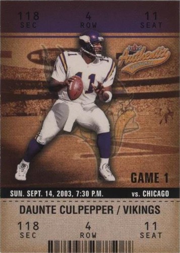 2003 Fleer Authentix Daunte Culpepper #48