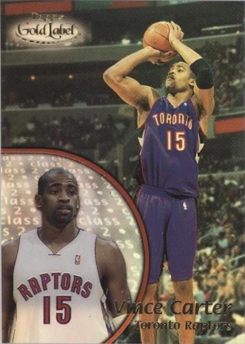 Toronto Raptors 2000-01 Topps Gold Label #69 Vince Carter Class 1