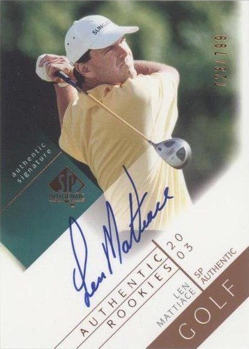 2003 SP Authentic - Len Mattiace #103