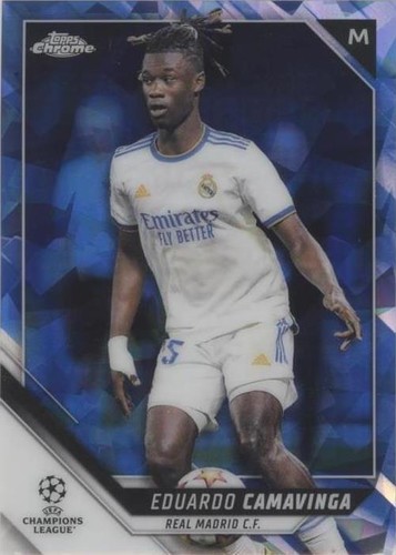 2021-22 Topps Chrome UCL Sapphire Edition Eduardo Camavinga #115