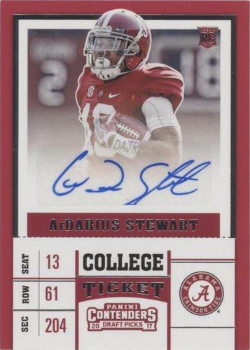 2017 Panini Contenders Draft Picks ArDarius Stewart #137