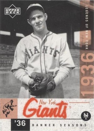 2001 Upper Deck Legends of New York - Mel Ott #61