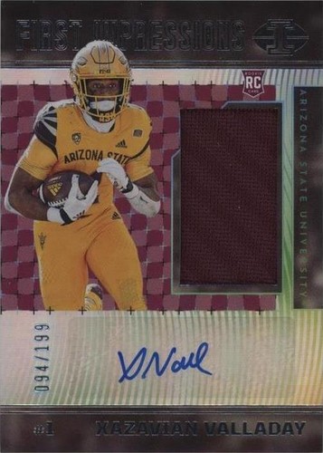 2023 Panini Chronicles Draft Picks Xazavian Valladay #II-XV