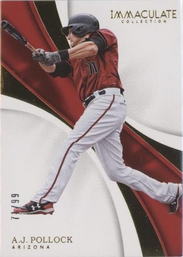 2017 Panini Immaculate Collection - A.J. Pollock #30