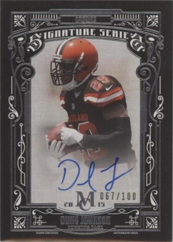 2015 Topps Museum Collection Duke Johnson #SSA-DJ