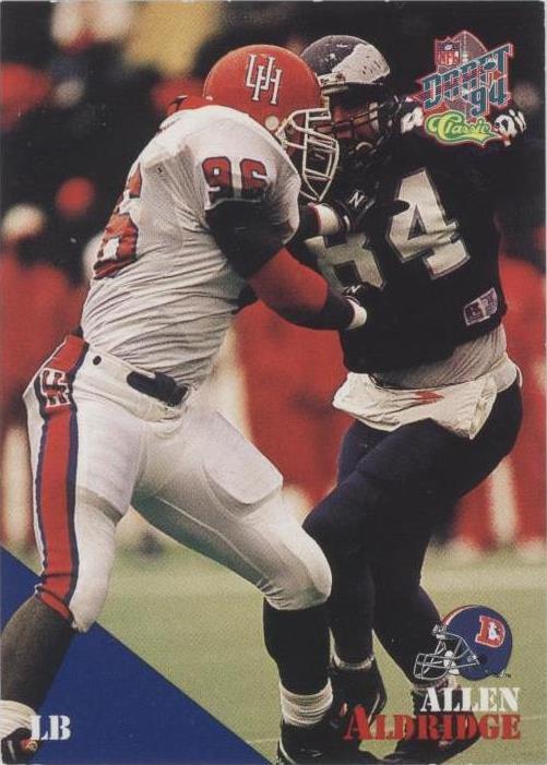 1994 Classic NFL Draft Allen Aldridge #89