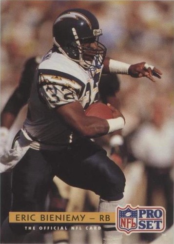1992 Pro Set Eric Bieniemy #307