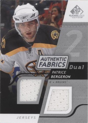 2008-09 SP Game Used Edition - Patrice Bergeron #AF-BG