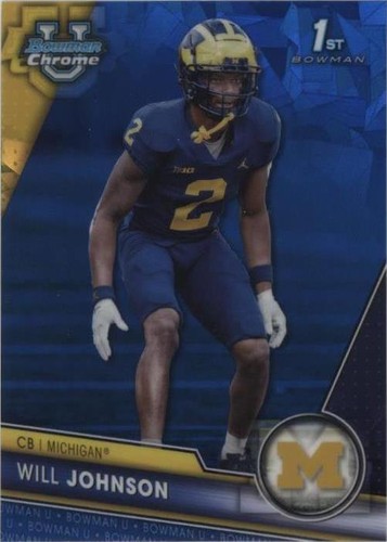 2023 Bowman University Chrome Sapphire Edition Will Johnson #157
