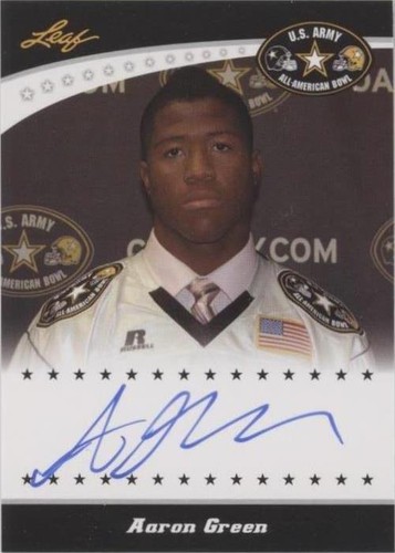 2011 Leaf U.S. Army All-American Bowl Aaron Green #TA-AG1