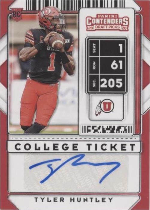 2020 Panini Contenders Draft Picks Tyler Huntley #319