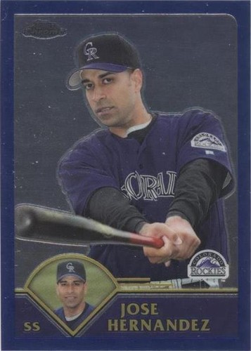 2002 Topps Chrome Gold Refractor Jose Hernandez #466 | eBay
