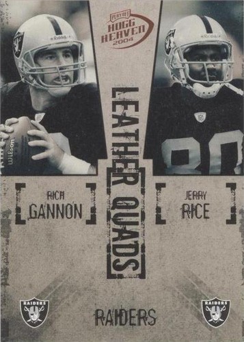 2004 Playoff Hogg Heaven Charles Woodson Jerry Rice Rich Gannon #LO-14