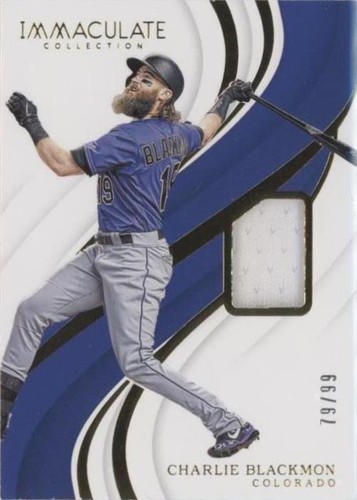 2019 Panini Immaculate Collection - Charlie Blackmon #107