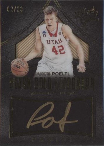 2016-17 Panini Black Gold Collegiate - Jakob Poeltl #167