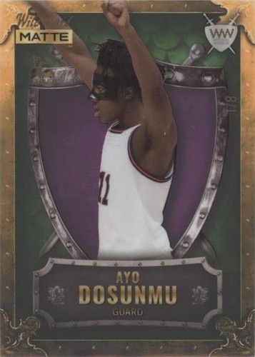 2022-23 Wild Card Matte Draft - Ayo Dosunmu #WW-3
