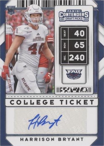 2020 Panini Contenders Draft Picks Harrison Bryant #180