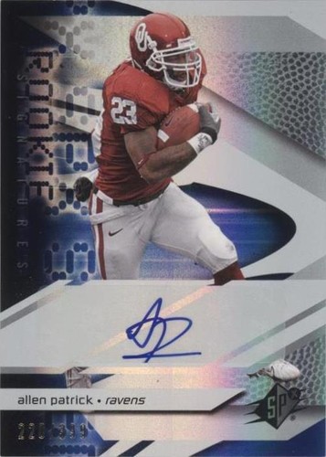 2008 SPx Allen Patrick #189