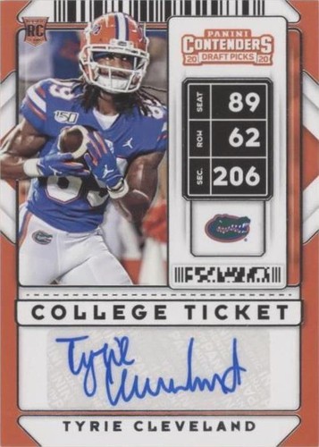 2020 Panini Contenders Draft Picks Tyrie Cleveland #211