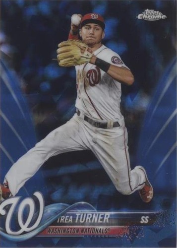 2018 Topps Chrome Sapphire Edition - Trea Turner #44