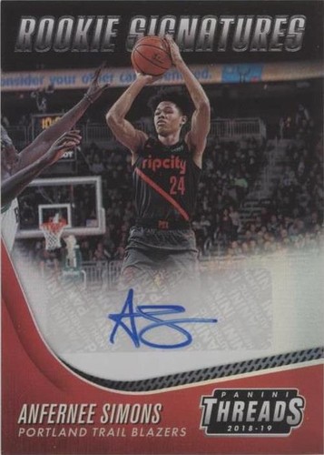 2018-19 Panini Threads - Anfernee Simons #14
