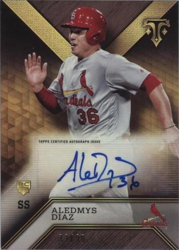 2016 Topps Triple Threads - Aledmys Diaz #ARC-AD