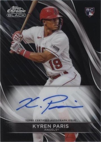 2024 Topps Chrome Black - Kyren Paris #CBA-KP